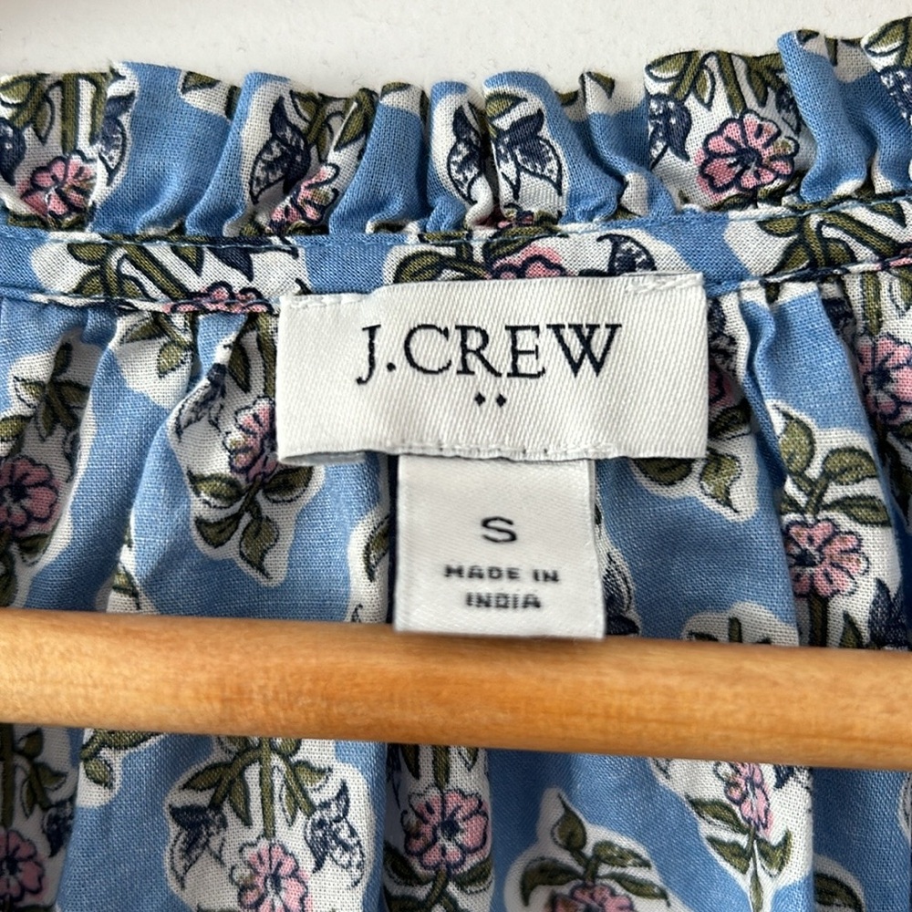 J Crew Floral Blouse
